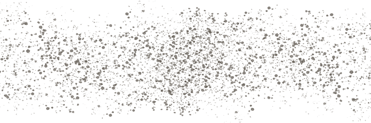 Dark and light grey uneven spots that represent air pollution particles